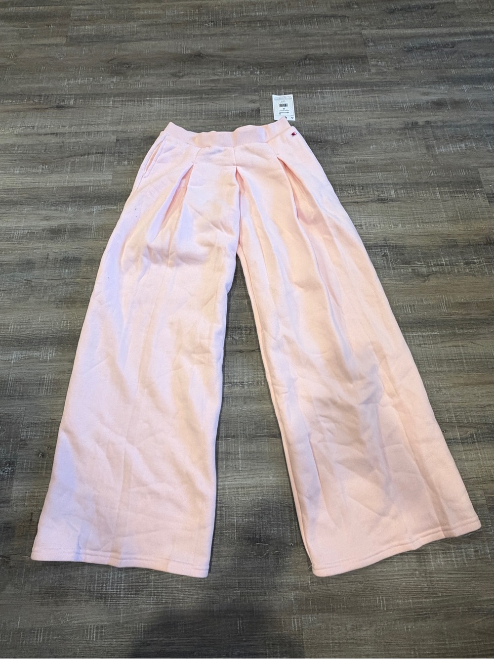 Champion Girls' Light Pink Wide-Leg Knit Pants